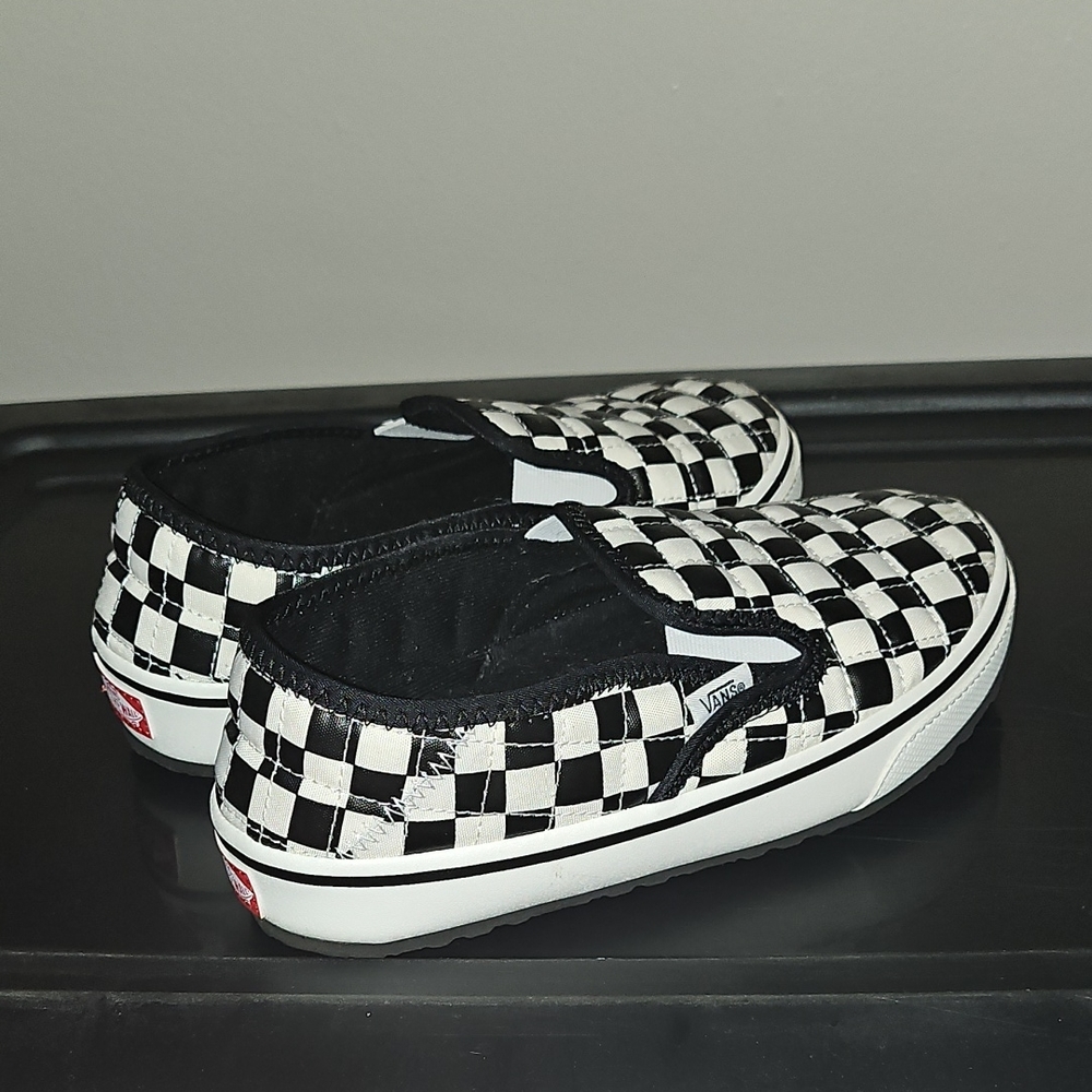 Vans Slip-On Shoes - Black and White checkered